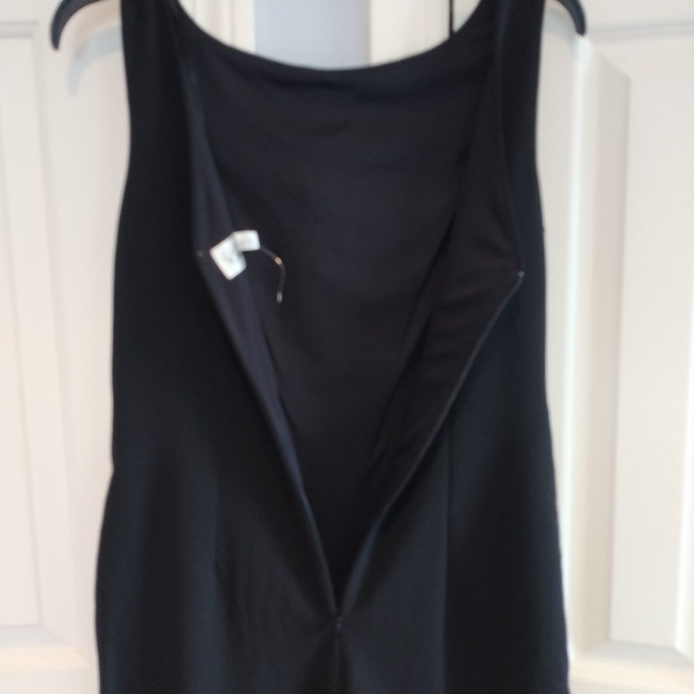 Eliza J Black Sheath Dress with Rhinestone Fringe 2 - Picture 5 of 12